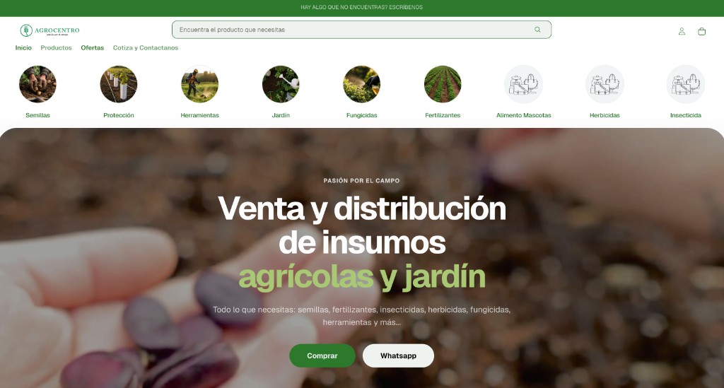 Sitio web de Agrocentro