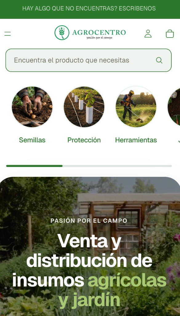 Sitio móvil de Agrocentro